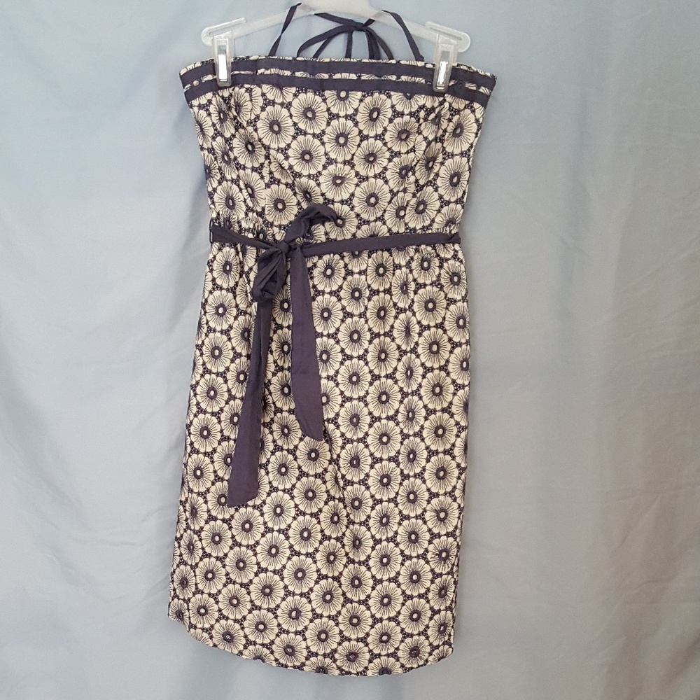 *FINAL*  AEO Blue/Cream Halter Dress Size 4